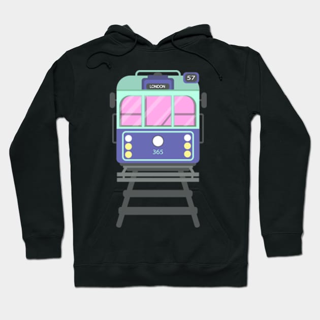 Tram train Hoodie by IDesign23